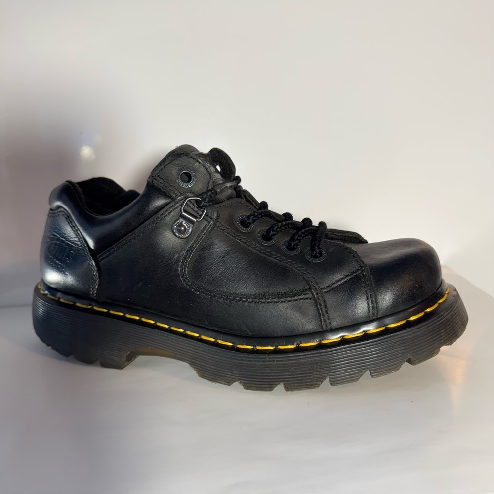 Dr. Martens Doc Air Wair 7A16 Industrial 
Black Leather Shoes US Men 9/Women 10 - Picture 10 of 14